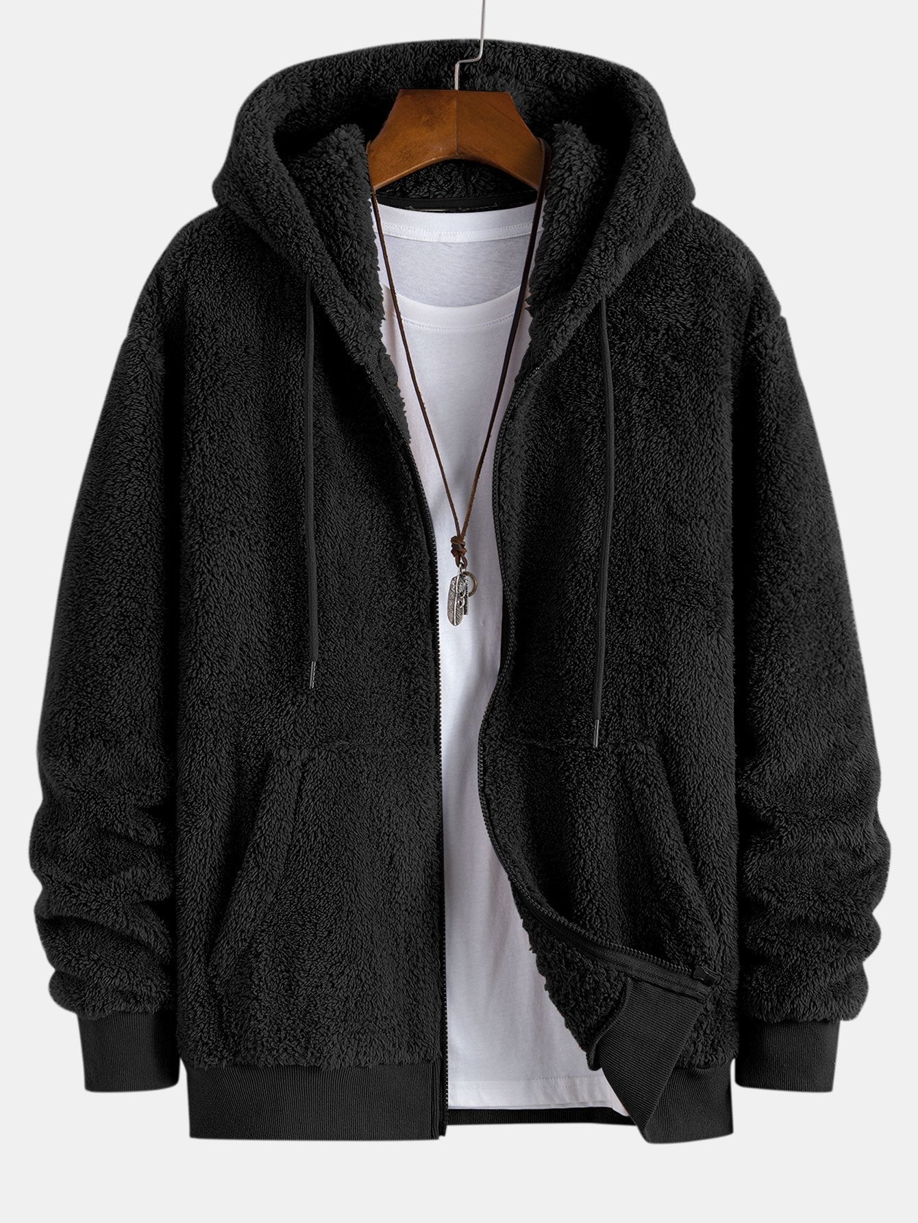 Jerry® | Teddy Zip Up Hooded Coat & Teddy Jogger Pants - Image 6