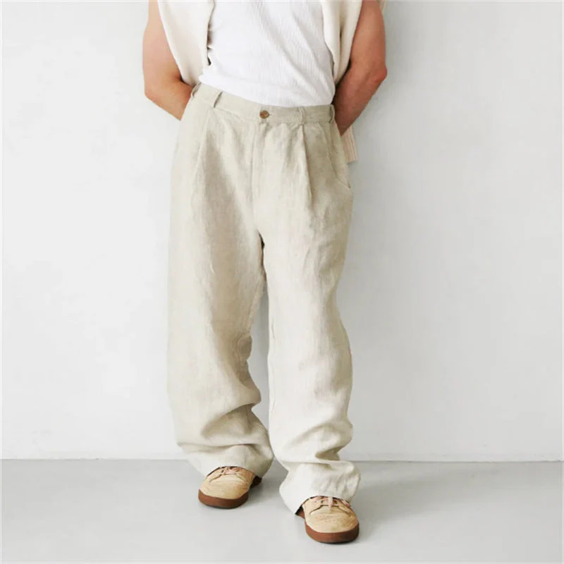 Jerry | Wide-leg linen pants - Image 5