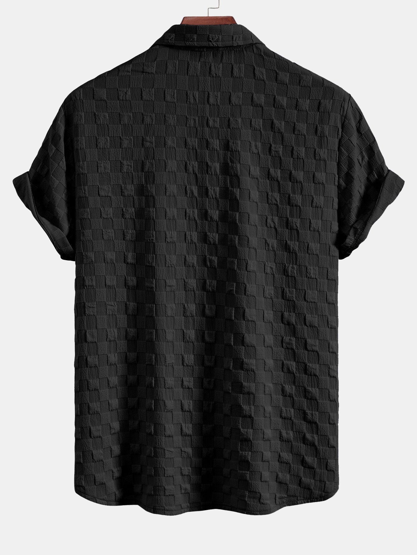 Jesse® | Checkerboard Textured Button Up Shirt - Image 4