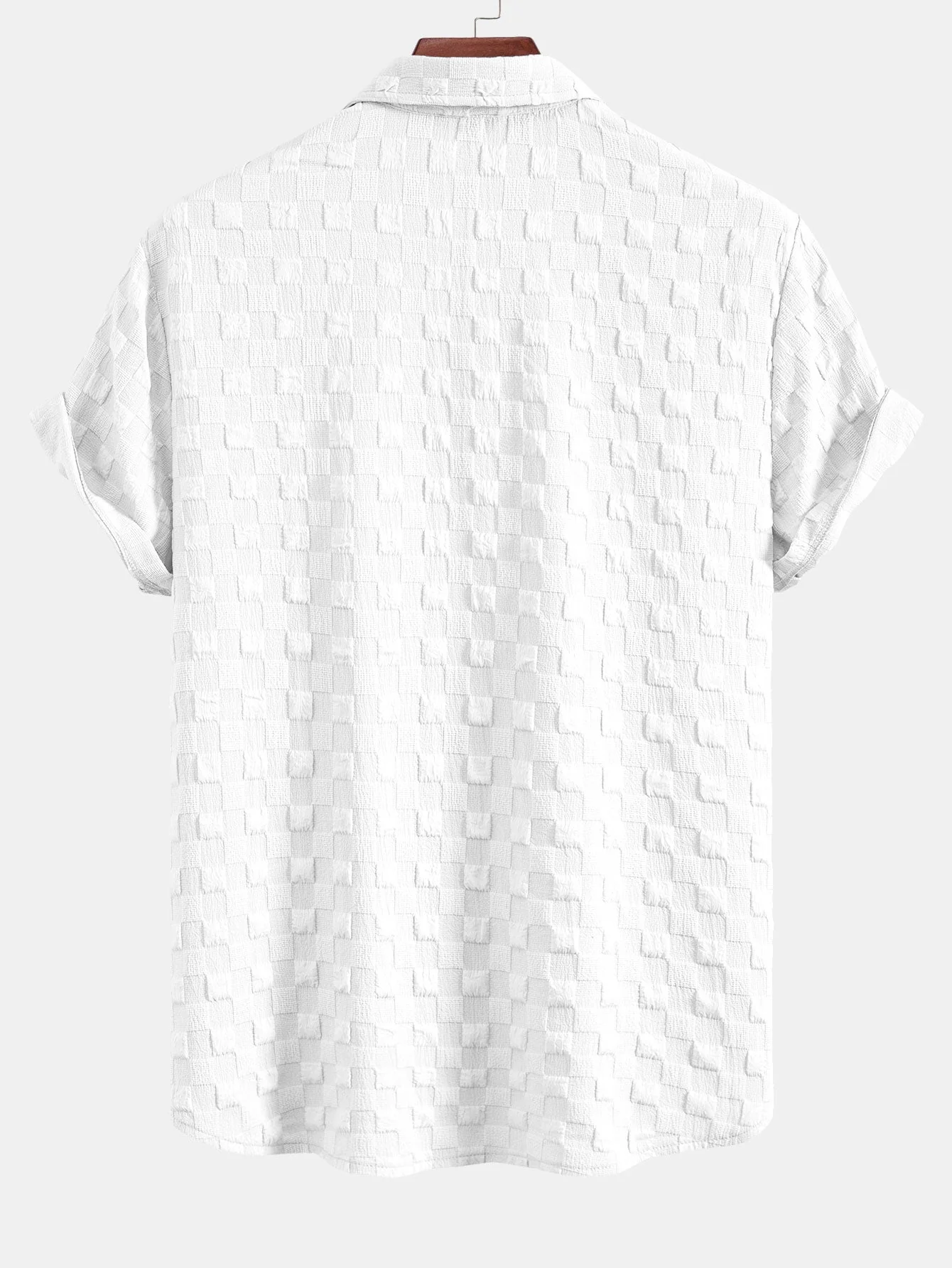 Jesse® | Checkerboard Textured Button Up Shirt - Image 6