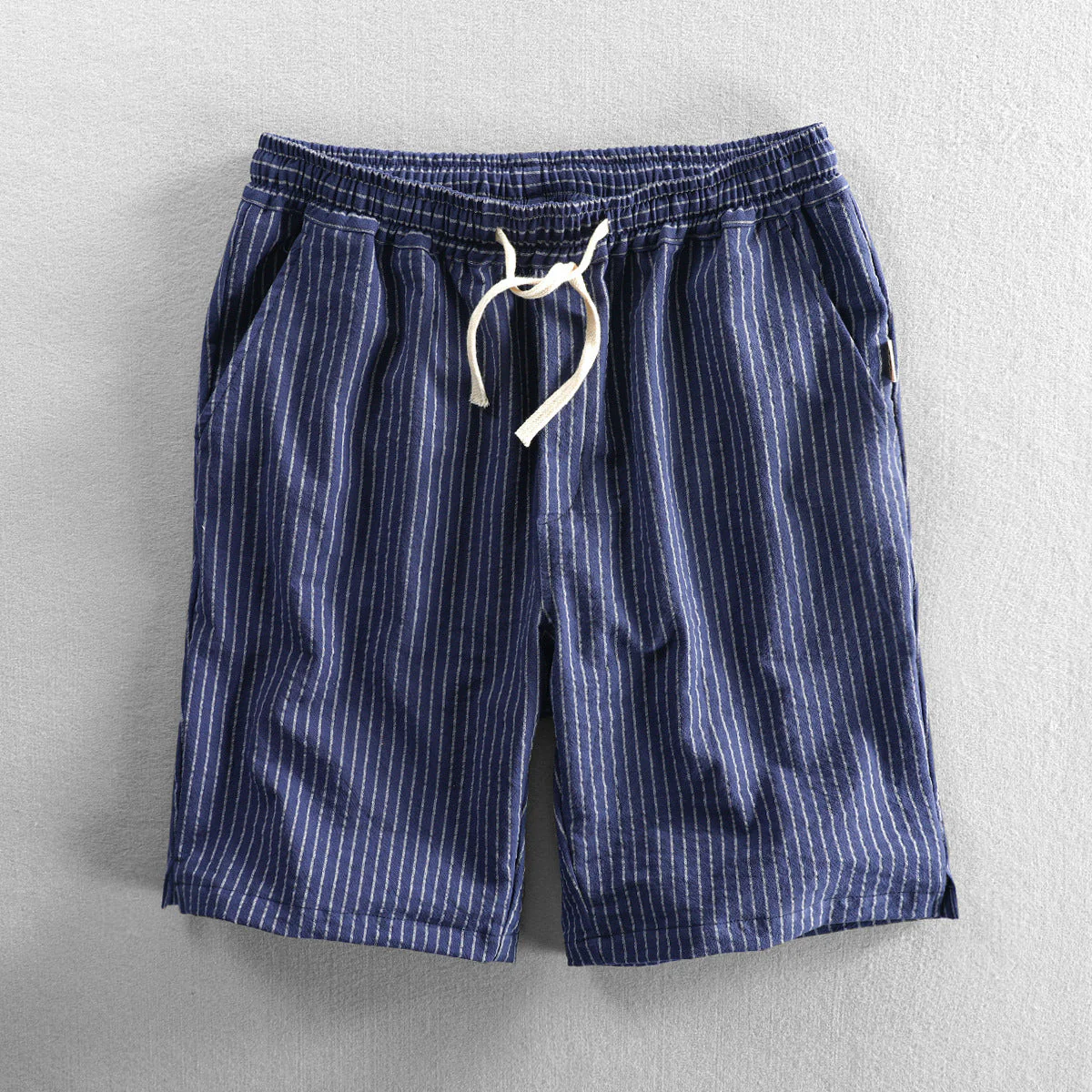 Jesualdo® | Linen Pinstripe Shorts - Image 4