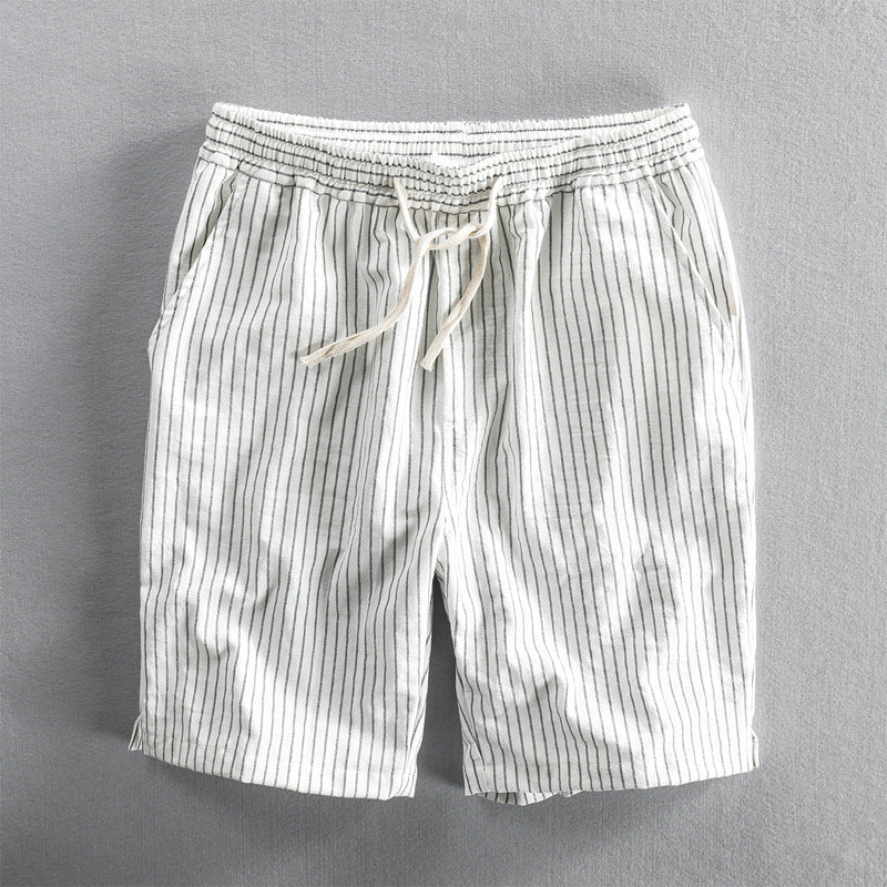 Jesualdo® | Linen Pinstripe Shorts - Image 5