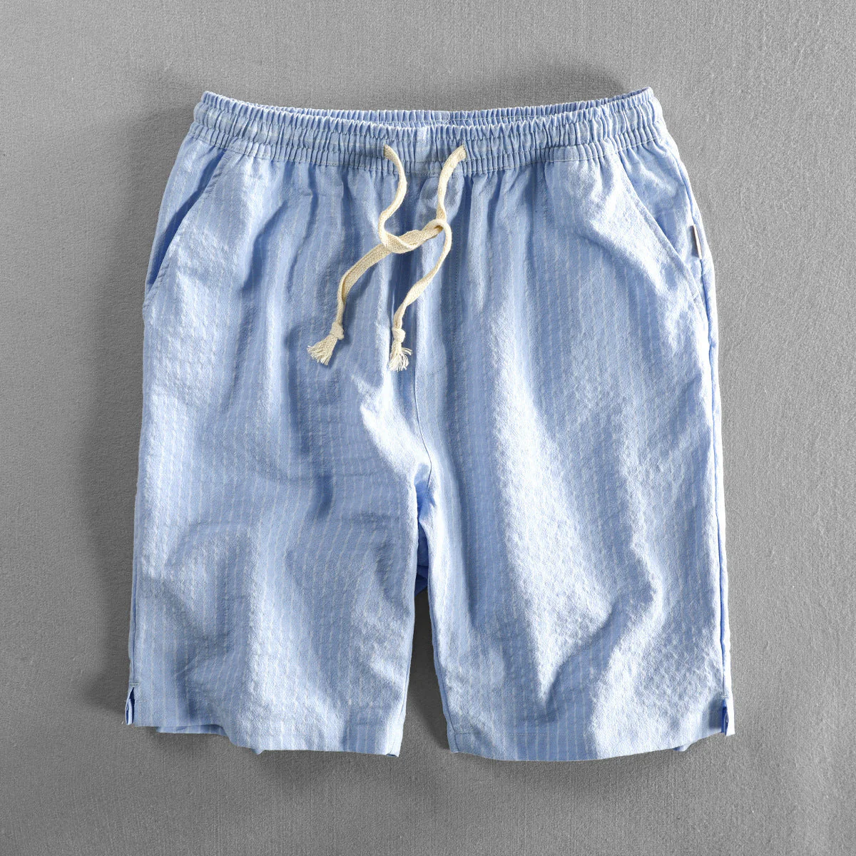 Jesualdo® | Linen Pinstripe Shorts - Image 6