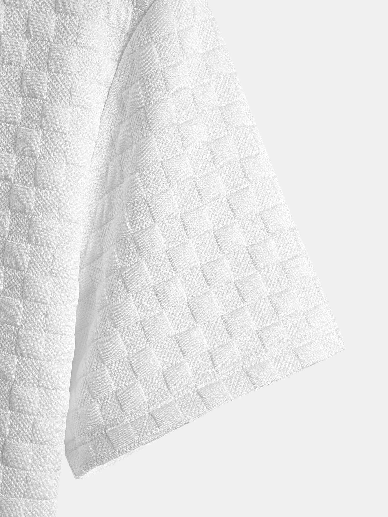 Jesús® | Checkerboard Jacquard Arc Hem T-Shirt & Checkerboard Jacquard Shorts - Image 16