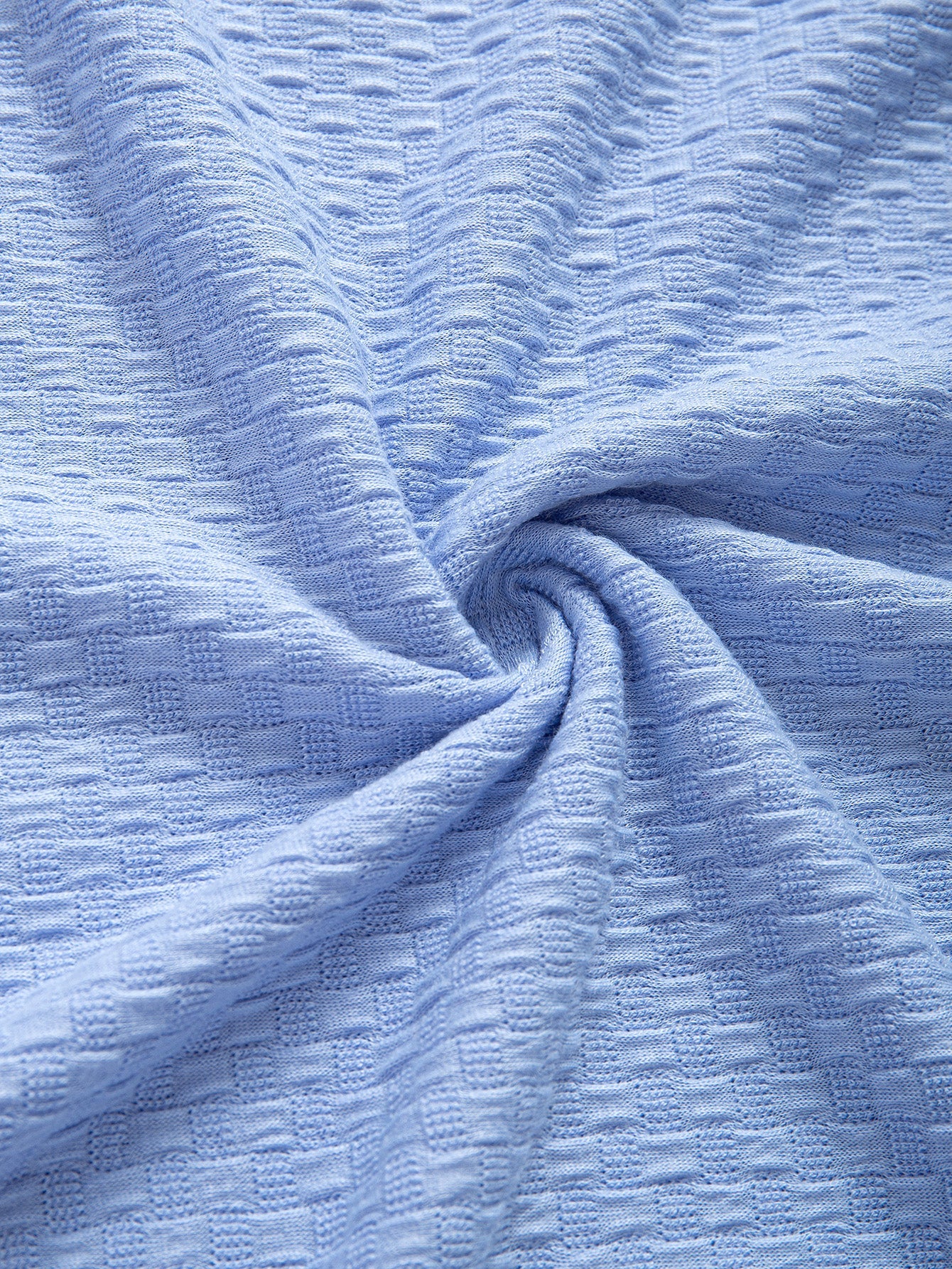 Jesus® | Checkerboard Textured Knitted T-Shirt - Image 9