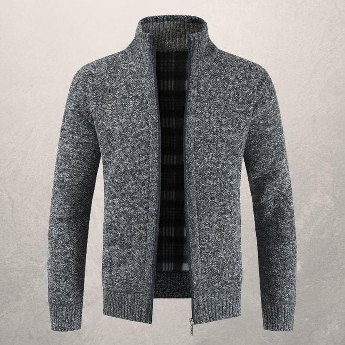 Jett® | Patterned Zip-Up Cardigan For Men - Image 2