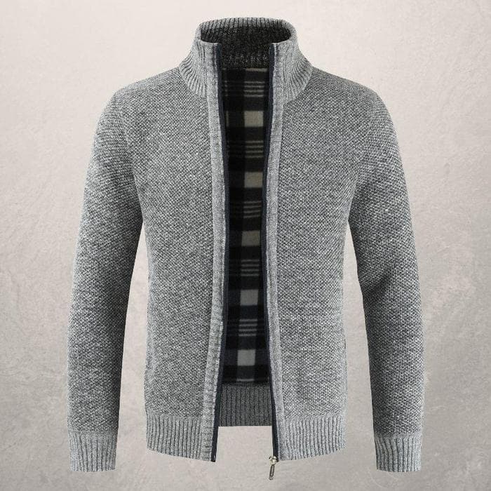 Jett® | Patterned Zip-Up Cardigan For Men - Image 3