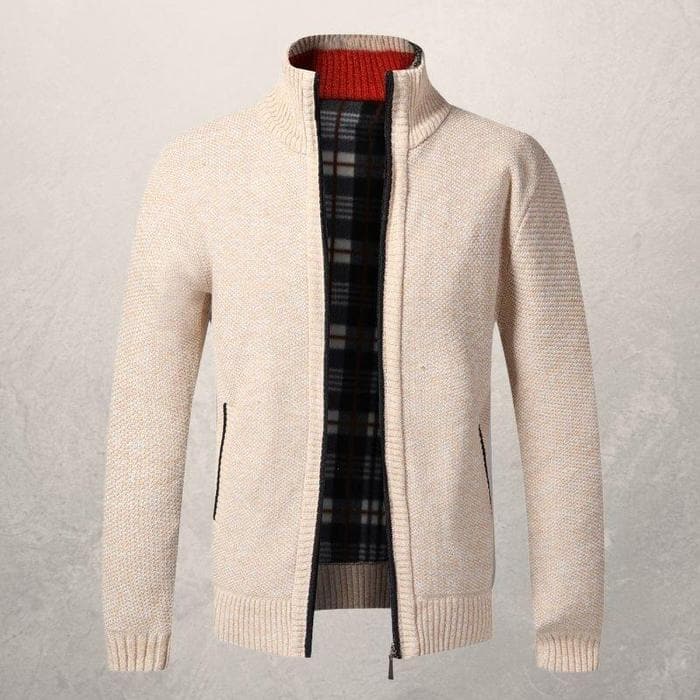 Jett® | Patterned Zip-Up Cardigan For Men - Image 4