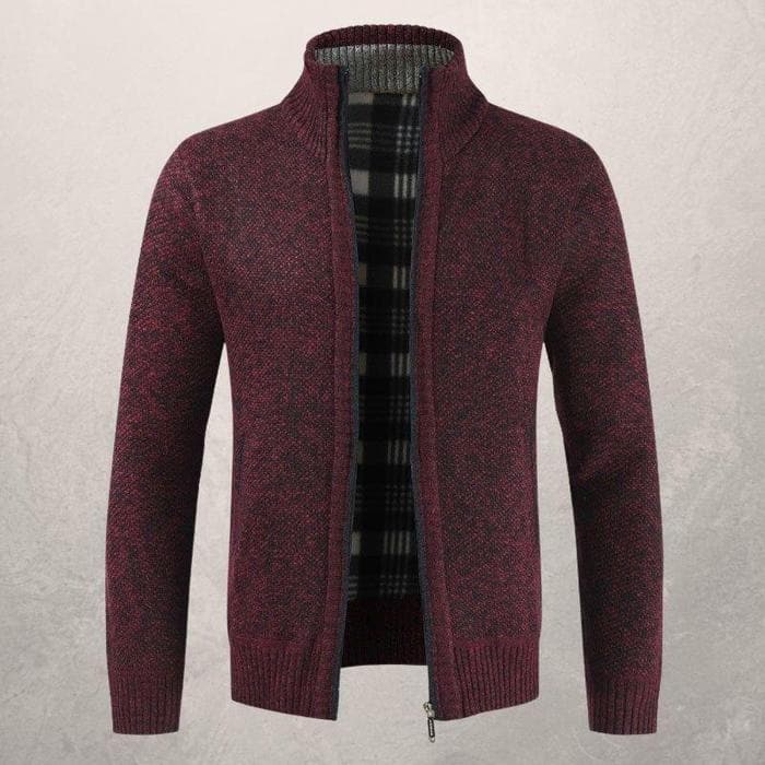 Jett® | Patterned Zip-Up Cardigan For Men - Image 6