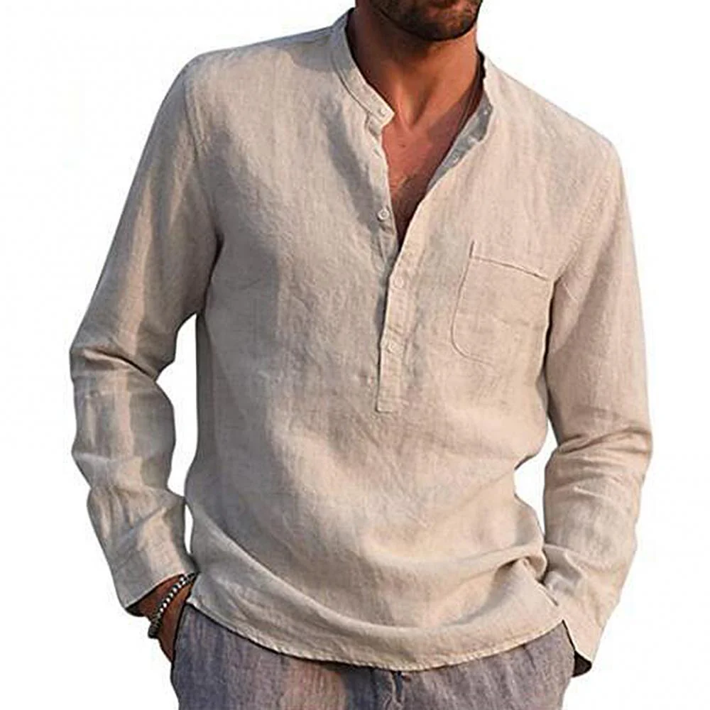 Jevan® | Casual Summer Shirt With Chest Pocket - Image 2