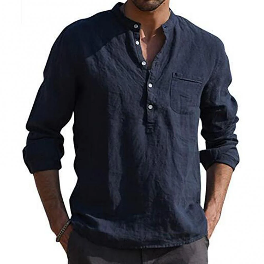 Jevan® | Casual Summer Shirt With Chest Pocket - Image 3
