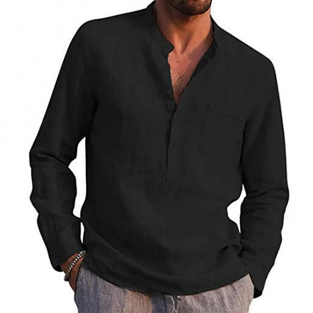 Jevan® | Casual Summer Shirt With Chest Pocket - Image 5