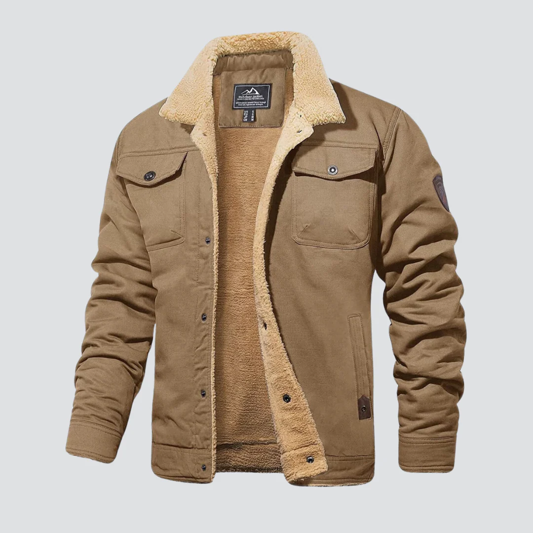 Jey | Classic utility jacket with cozy Sherpa lining for men - Image 5