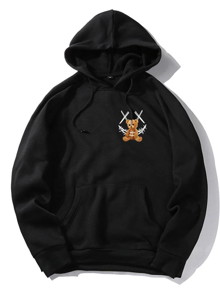 Jeziah | Smiley Bear Back Print Hoodie - Image 11