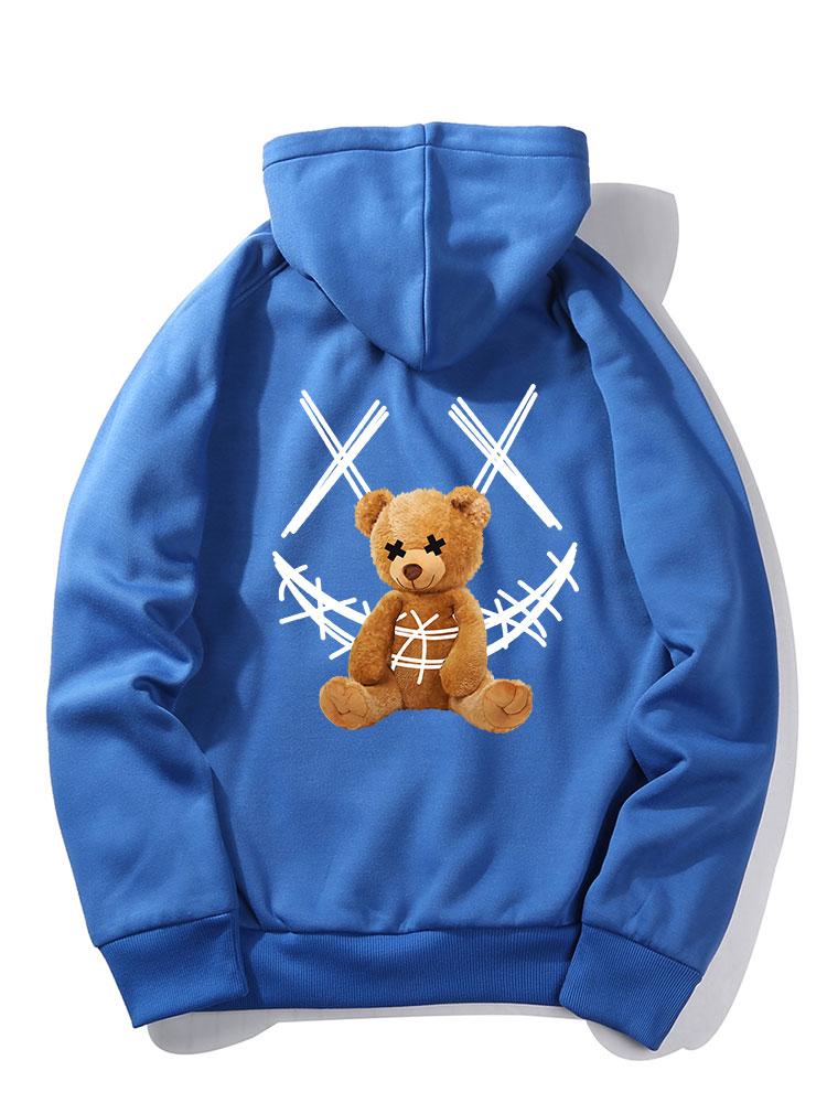 Jeziah | Smiley Bear Back Print Hoodie - Image 16