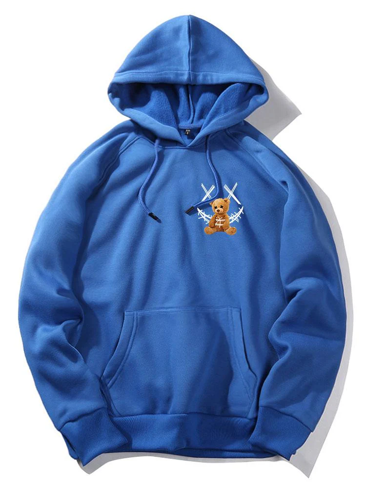 Jeziah | Smiley Bear Back Print Hoodie - Image 2