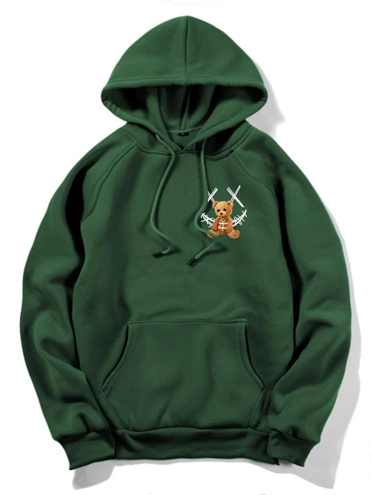 Jeziah | Smiley Bear Back Print Hoodie - Image 6