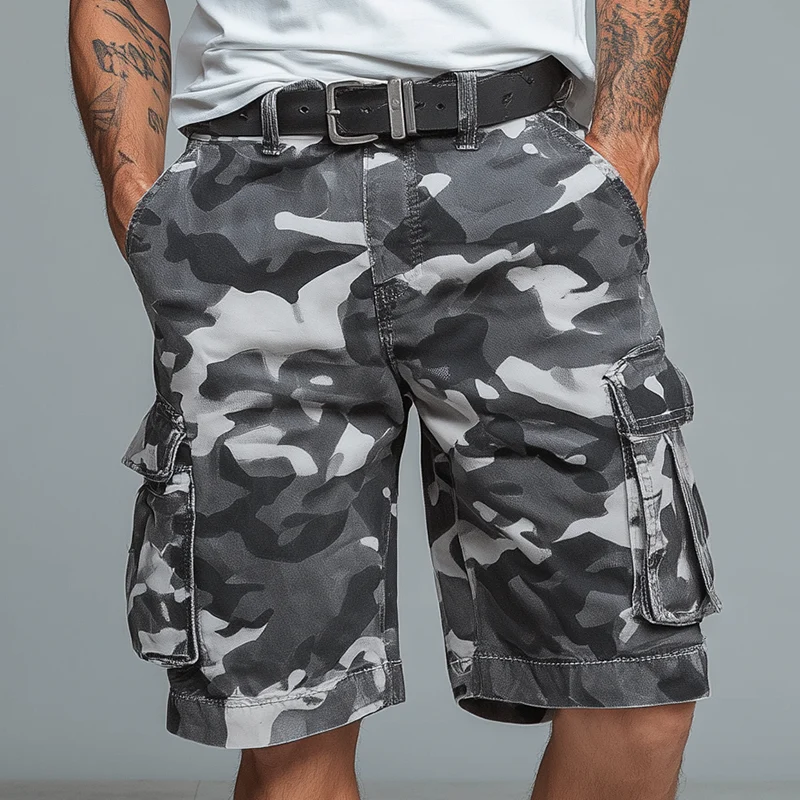 Jimmy | Men'S Summer Fashion Camouflage Cotton Blend Cargo Shorts - Image 2