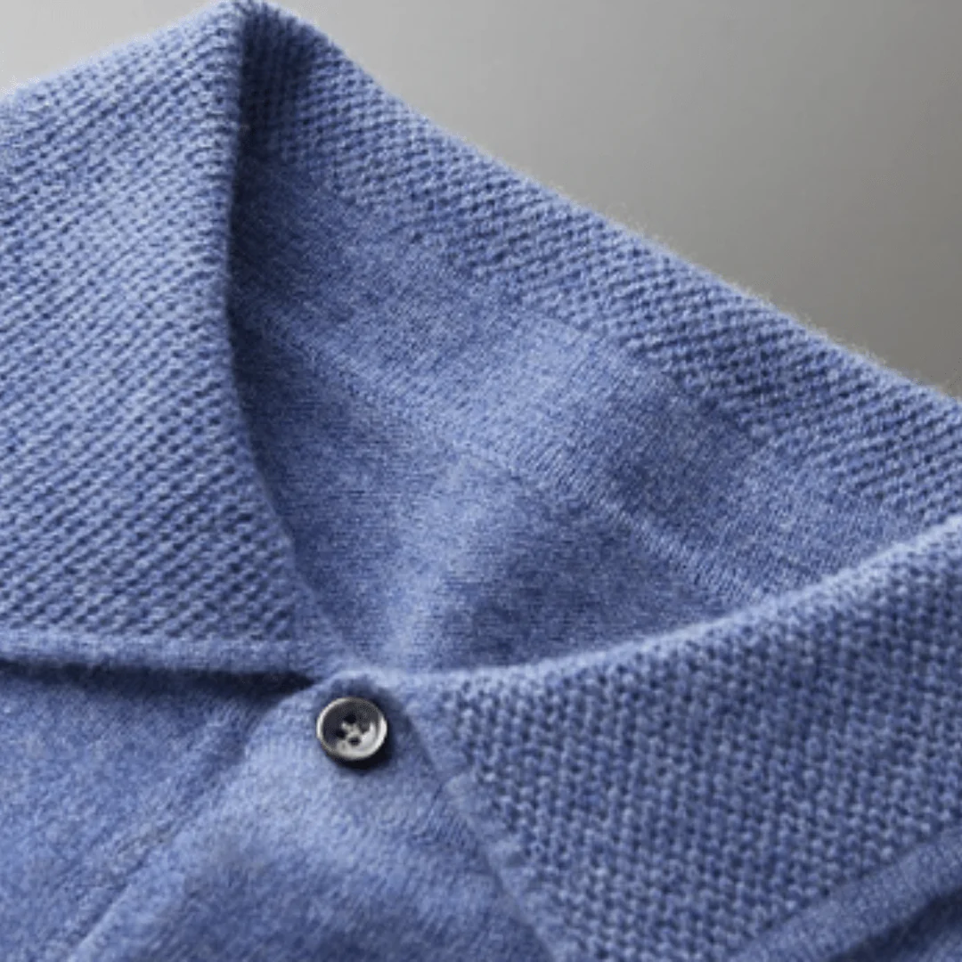 Jini | Classic wool polo with polo collar in anthracite - Image 10