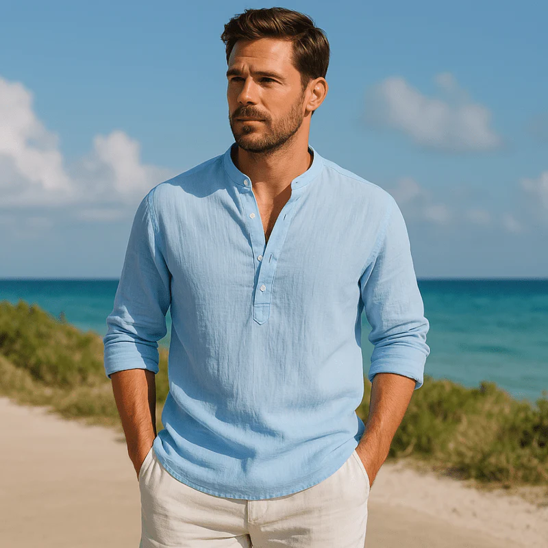 Joachim | Lightweight Linen Shirt for Men – Breathable Summer Beach Style - Image 2