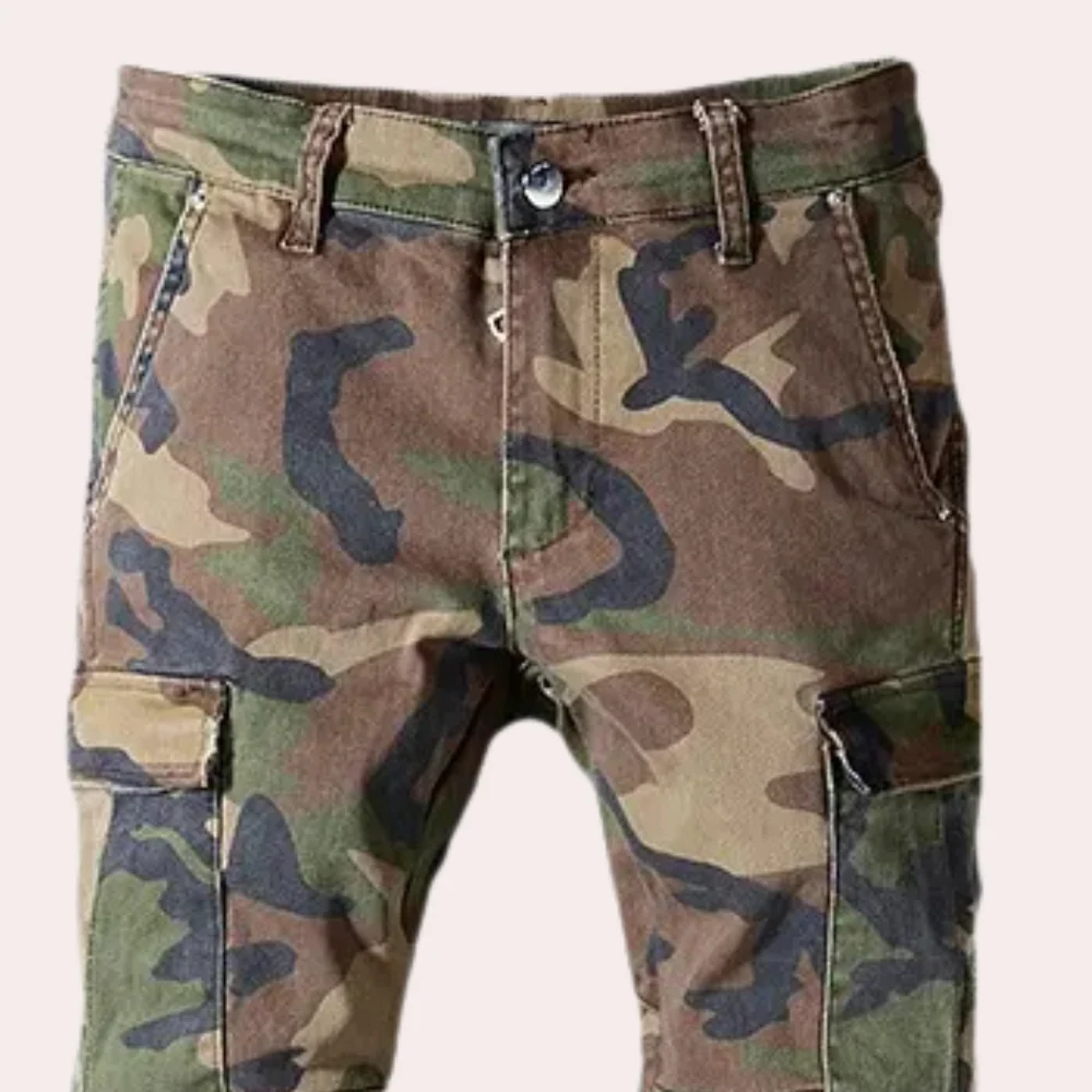 Joaquín® | Camouflage ripped jeans for men - Image 3