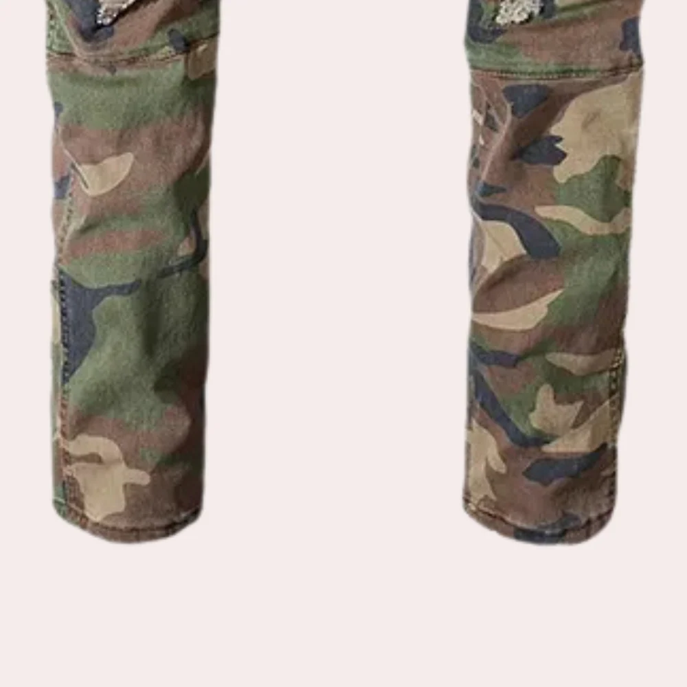 Joaquín® | Camouflage ripped jeans for men - Image 4