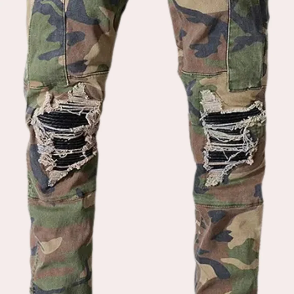 Joaquín® | Camouflage ripped jeans for men - Image 5
