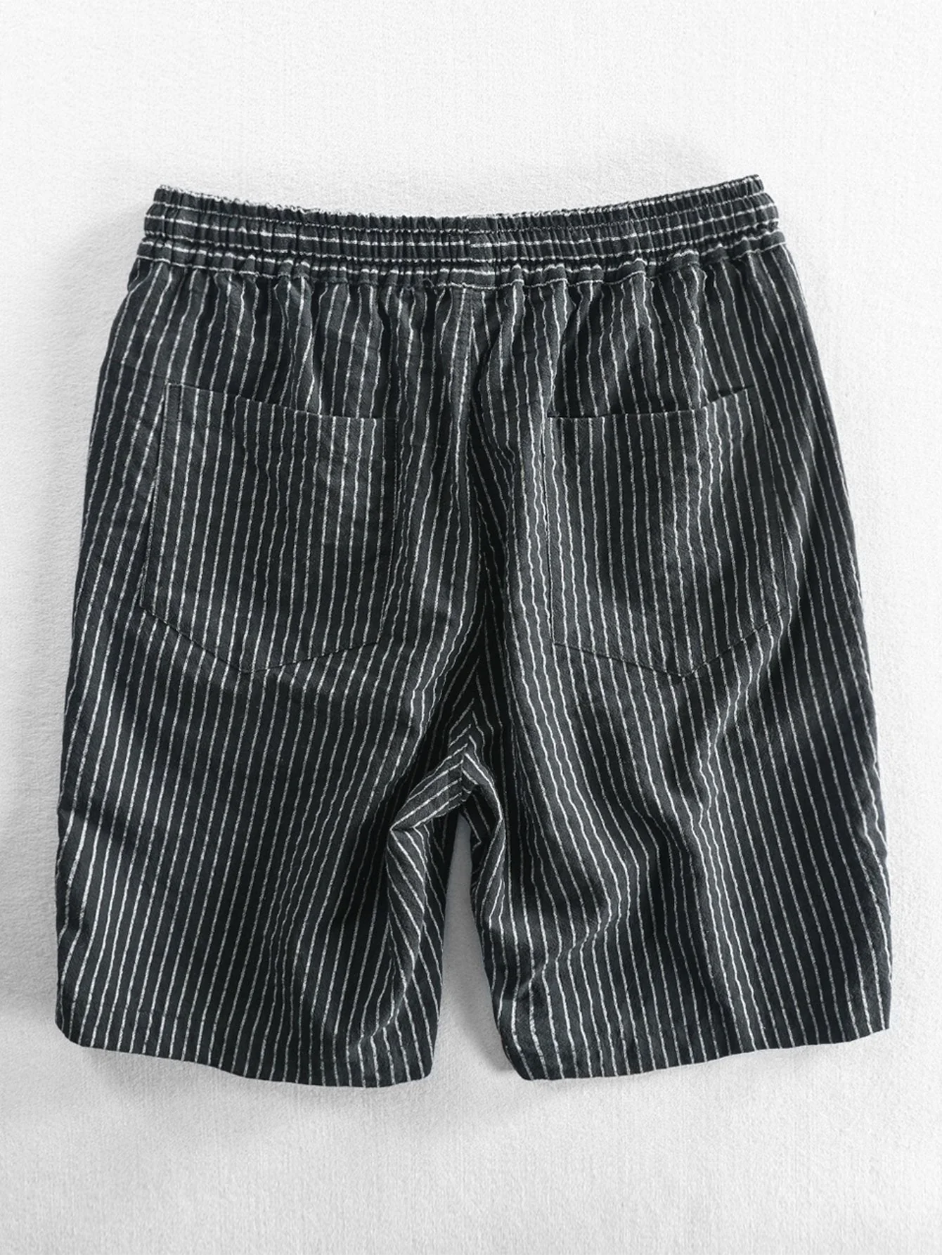 Joaquín® | Cotton Drawstring Striped Shorts - Image 6
