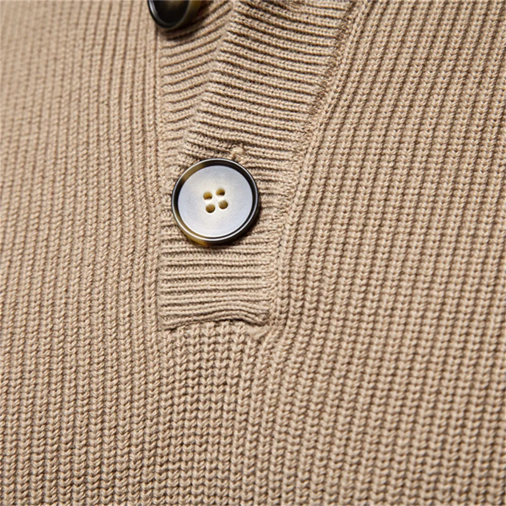 Joaquín® | Men's sweater with button design - Image 4