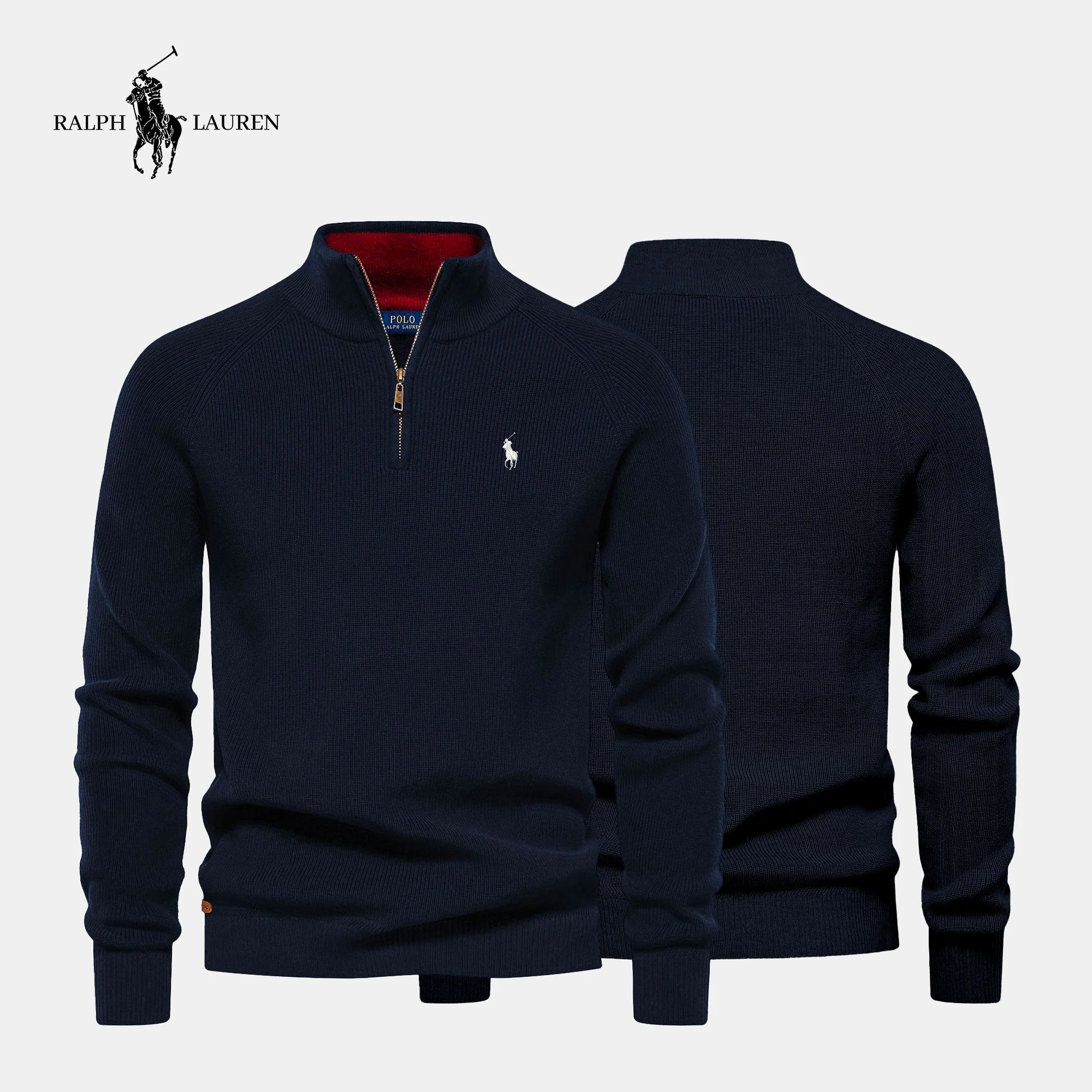 Joaquín® | R&L Zipped Neck Sweater - Image 5