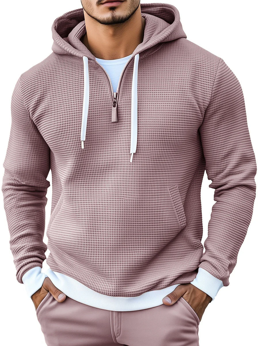 Joaquín® | Sweatshirt with hood and long sleeves waffle - Image 5