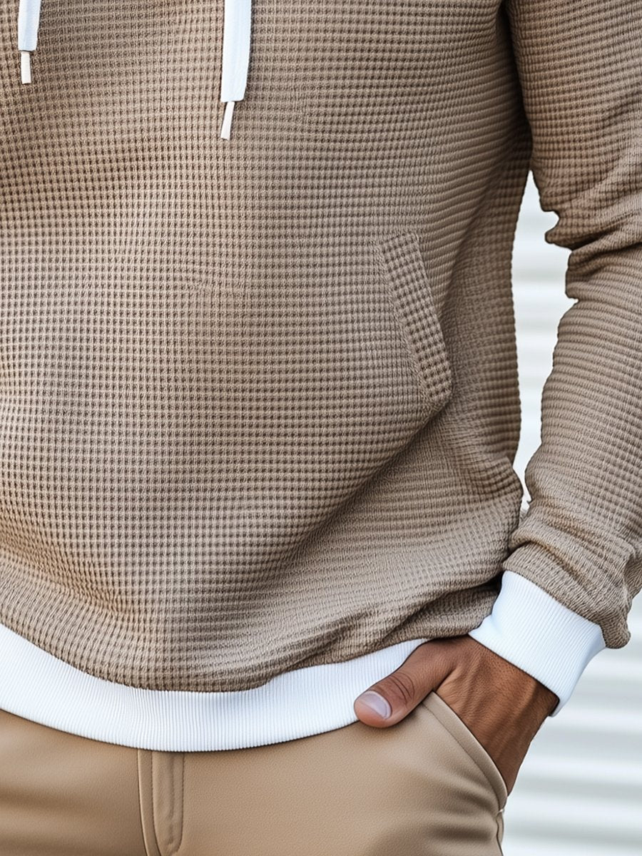 Joaquín® | Sweatshirt with hood and long sleeves waffle - Image 7
