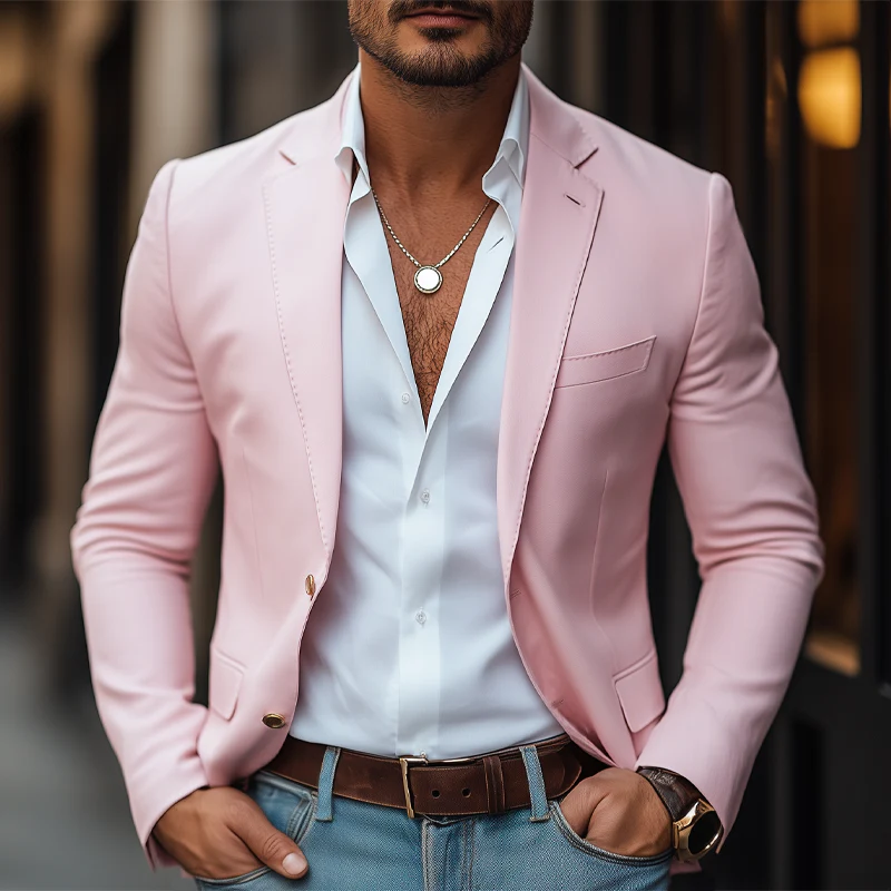 Joaquin | Men'S Autumn Business Notched Lapel Two Button Blazer - Image 2