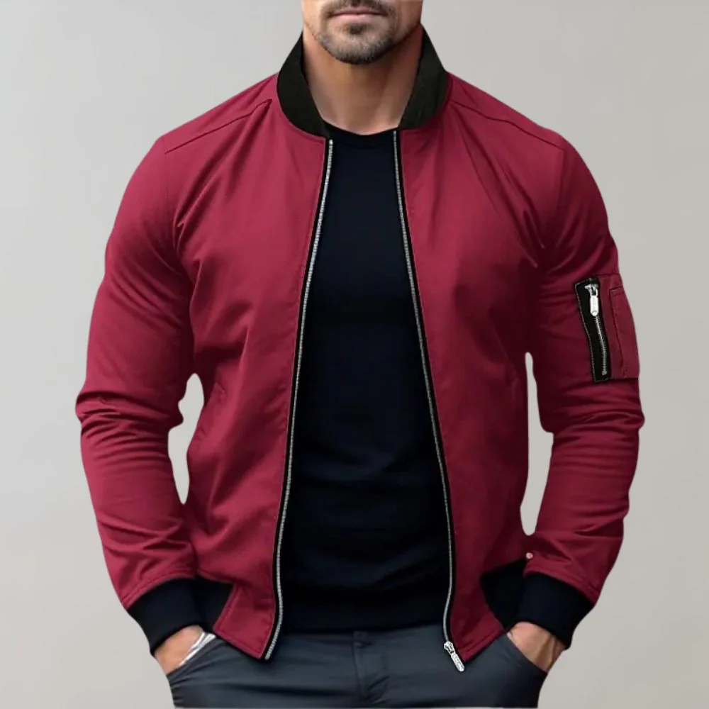 Joaus | – Lightweight bomber jacket with zip closure - Image 8