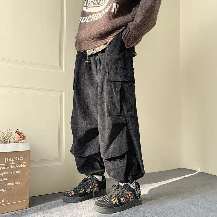 Job® | Corduroy Cargo Baggy Pants - Image 2
