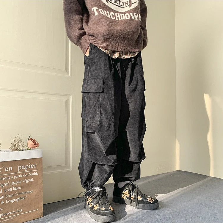 Job® | Corduroy Cargo Baggy Pants - Image 3