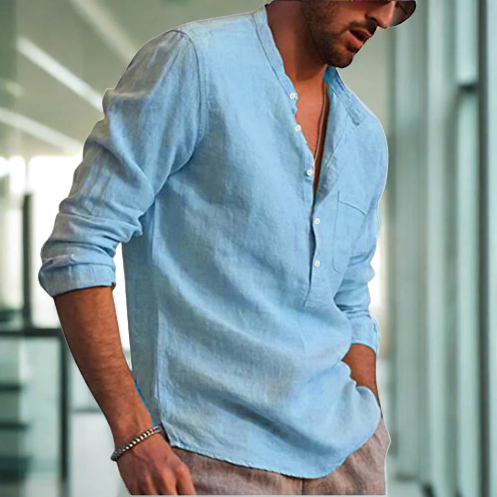 Jocelyn® | Beautiful Linen Shirt With Breast Pocket - Image 7