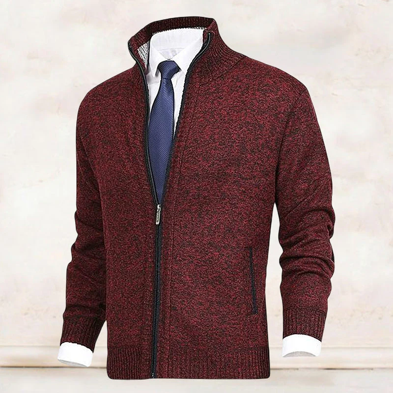 Jody® | Men'S Fashion Solid Color Stand-Up Collar Cardigan - Image 13