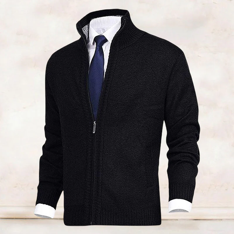 Jody® | Men'S Fashion Solid Color Stand-Up Collar Cardigan - Image 14
