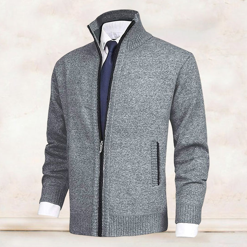 Jody® | Men'S Fashion Solid Color Stand-Up Collar Cardigan - Image 15