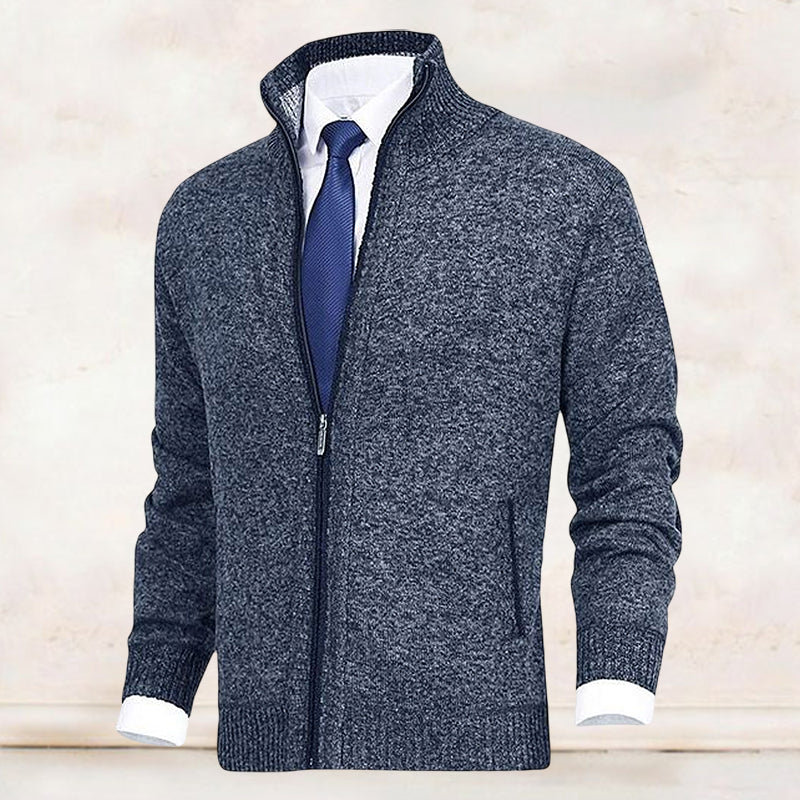 Jody® | Men'S Fashion Solid Color Stand-Up Collar Cardigan - Image 17