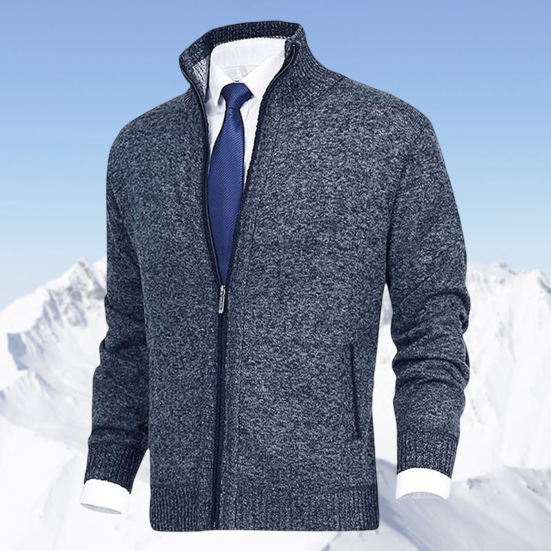 Jody® | Men'S Fashion Solid Color Stand-Up Collar Cardigan - Image 2