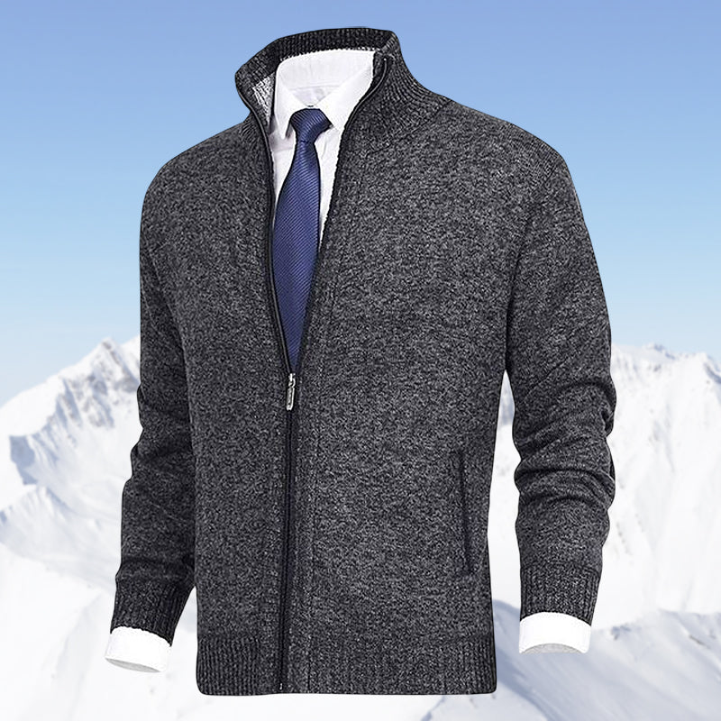 Jody® | Men'S Fashion Solid Color Stand-Up Collar Cardigan - Image 4