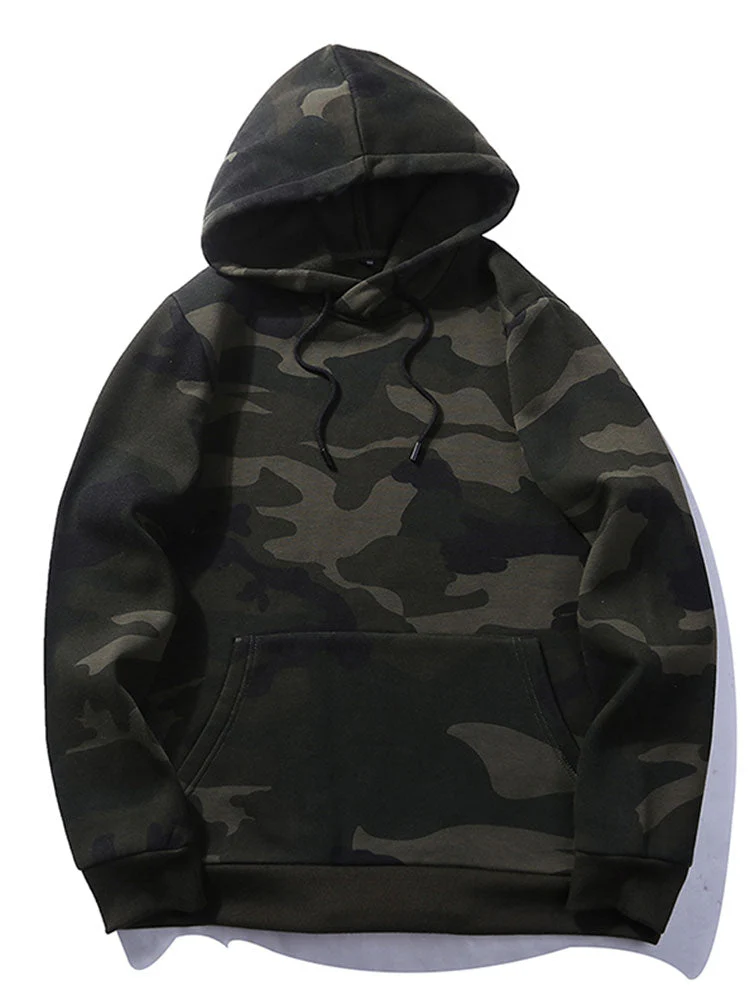 Joe | Camo Print Drawstring Hoodie - Image 2