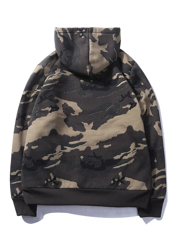 Joe | Camo Print Drawstring Hoodie - Image 3