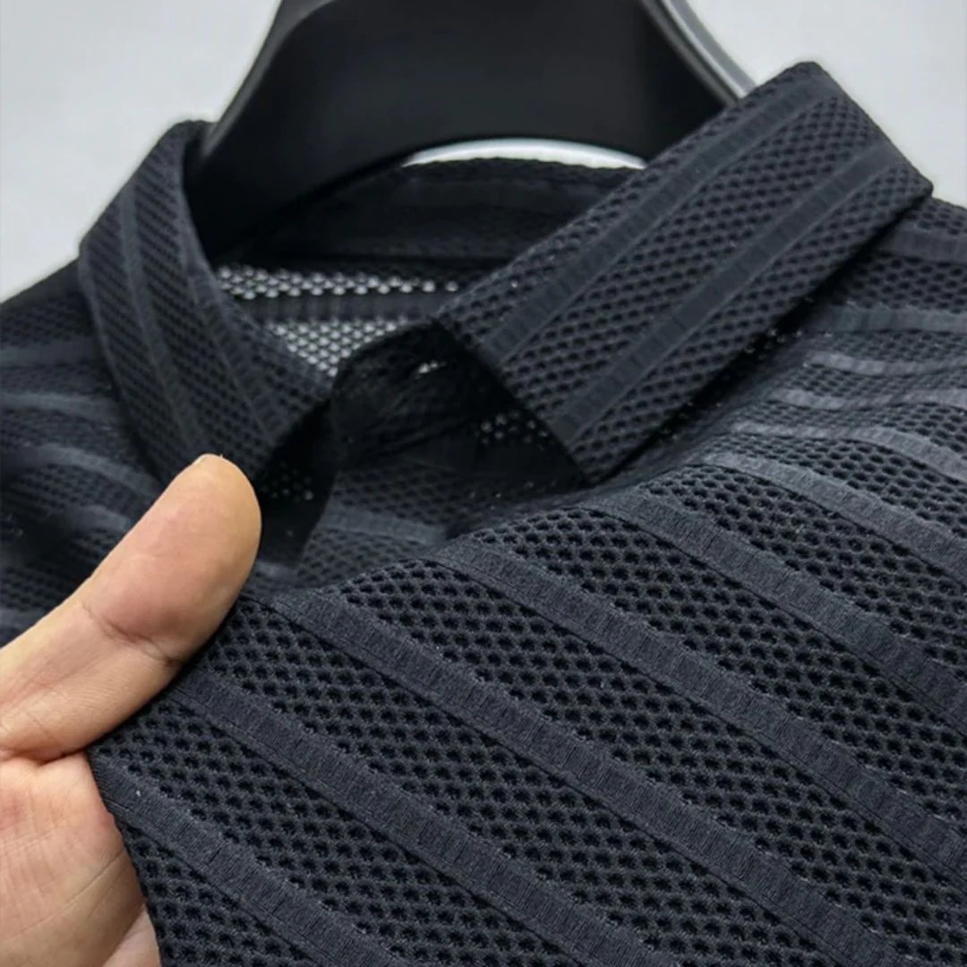 Joel® | Breathable Mesh Polo Shirt For Men - Image 2