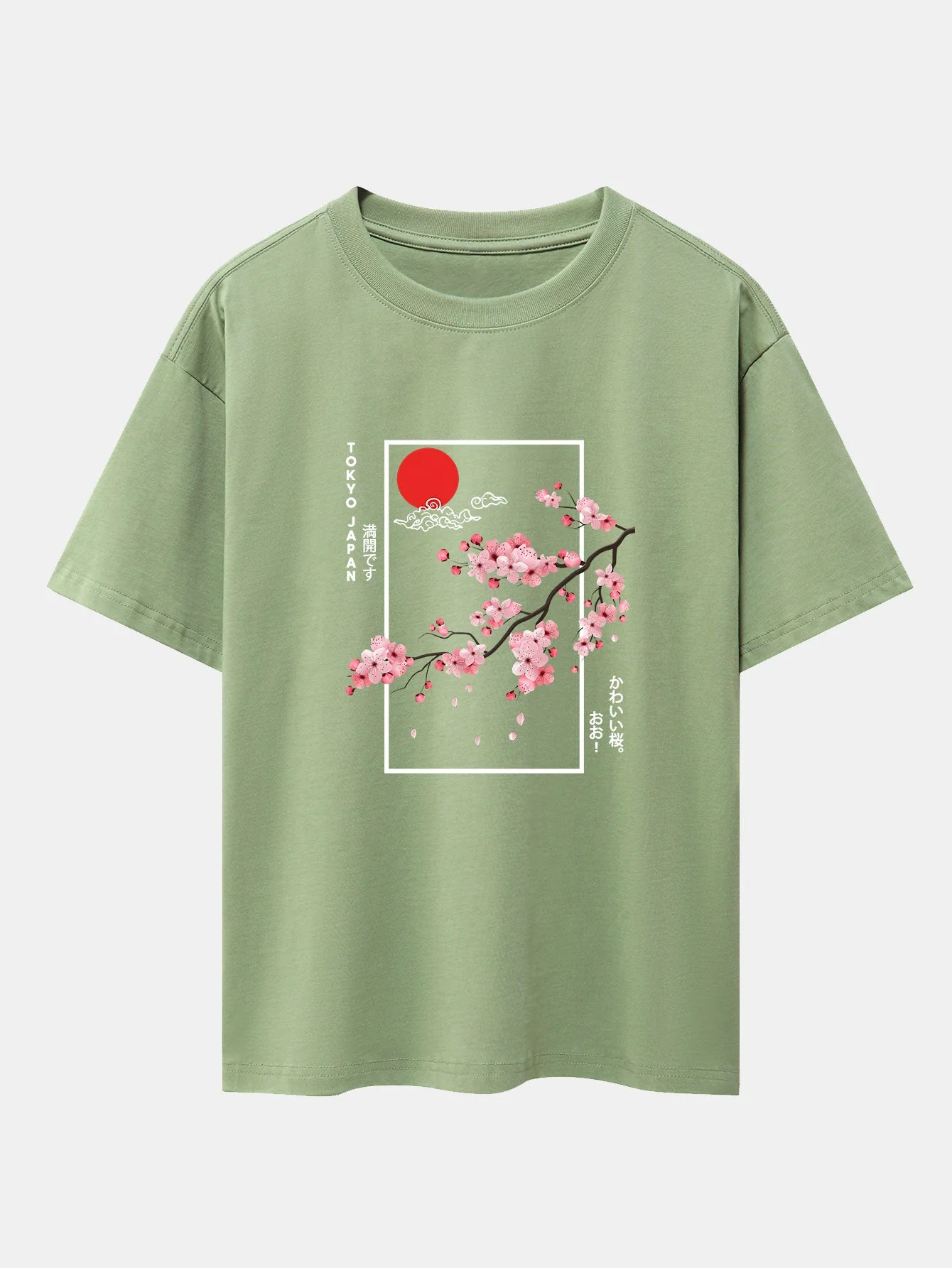Joel® | Cherry Blossom Slogan Print Drop Shoulder Oversize T-Shirt - Image 13