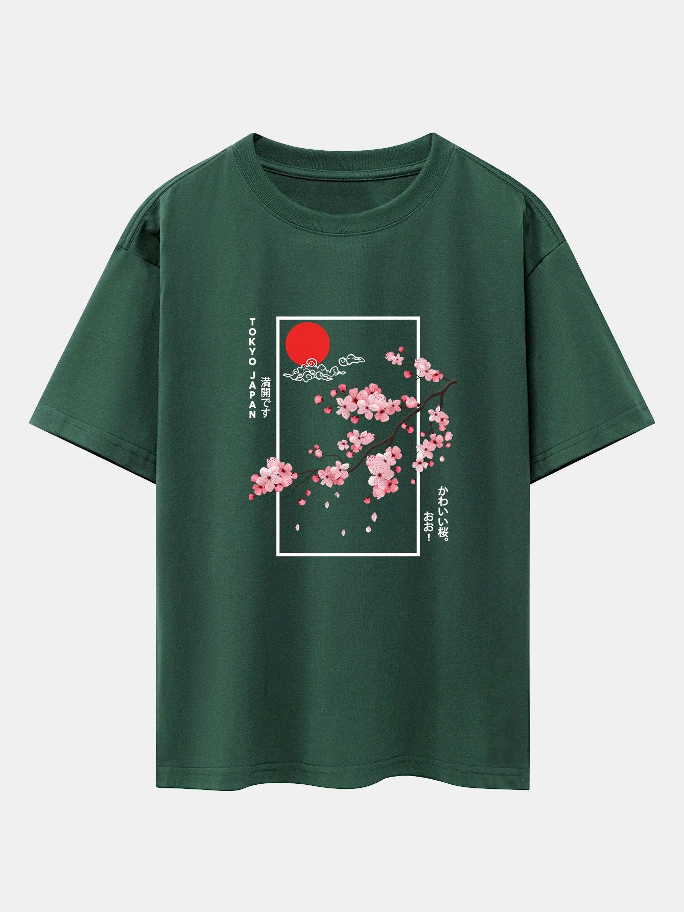 Joel® | Cherry Blossom Slogan Print Drop Shoulder Oversize T-Shirt - Image 14
