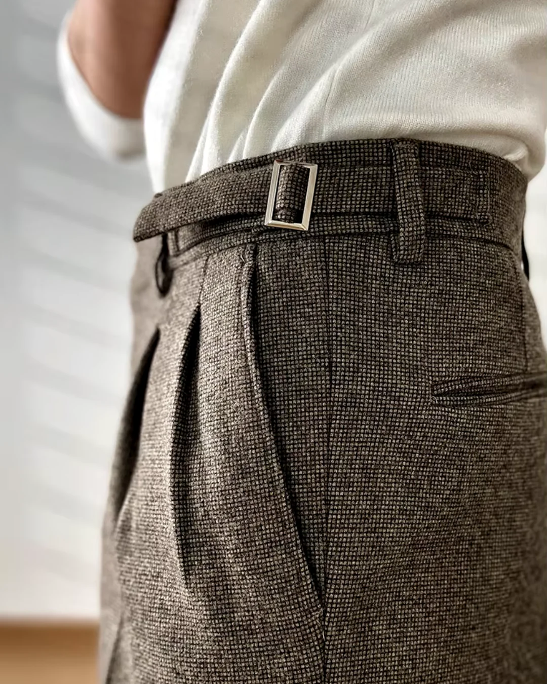 Joel® | Textured Pleated Trousers - Image 3