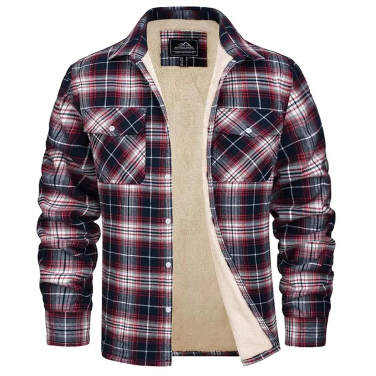 Joel® | Warm Flannel Winter Jacket For Men - Image 2